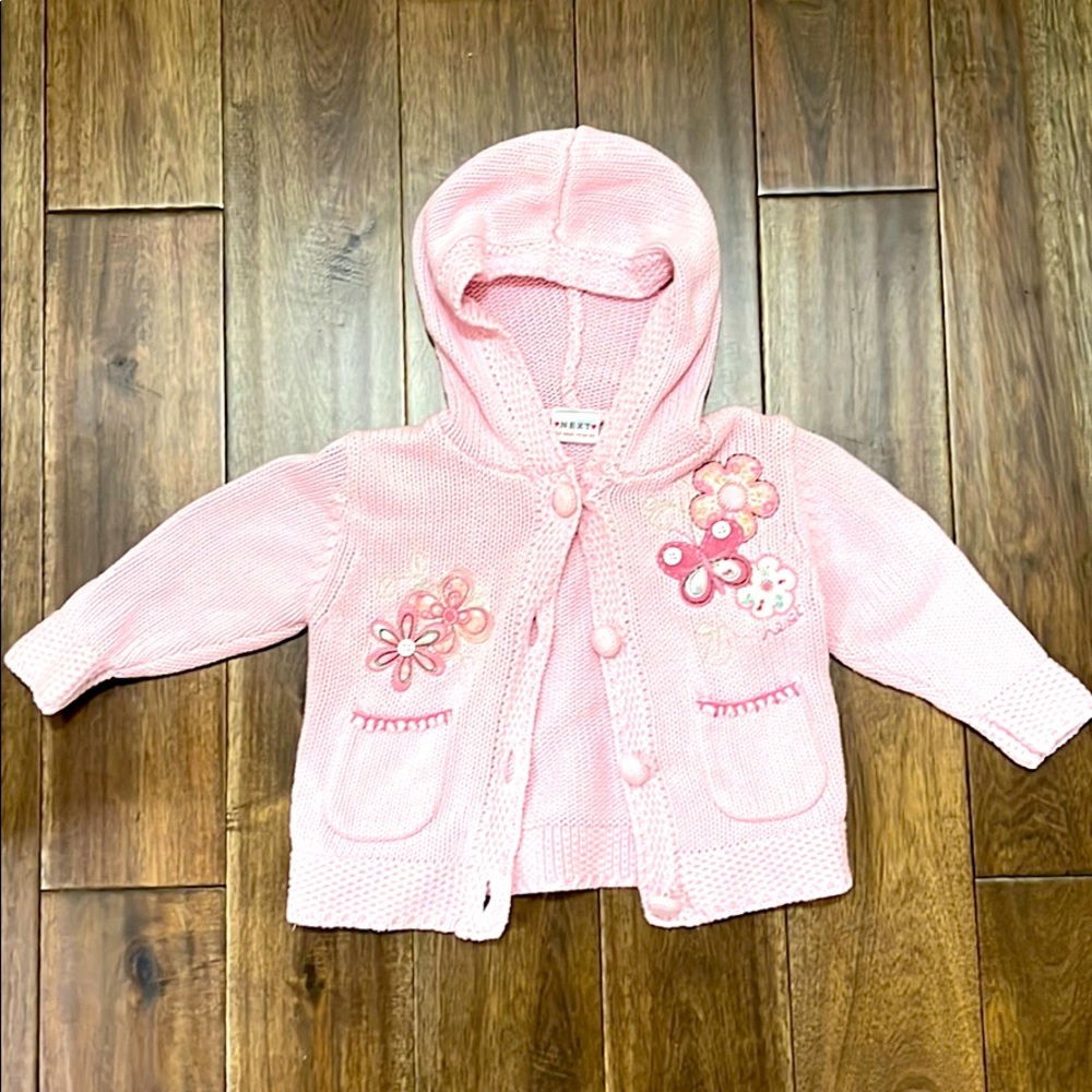 12-18m pink stitch sweater